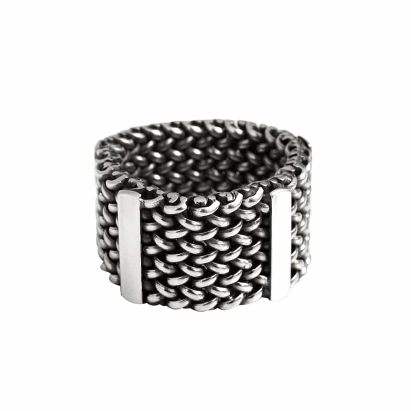 Bague Homme Médiévale L'armure Du Chevalier Argent