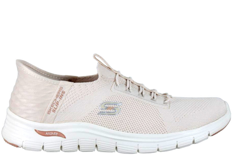 SKECHERS ARCH FIT VISTA ASPIRATION - SLIP INS BEIGE SNEAKER