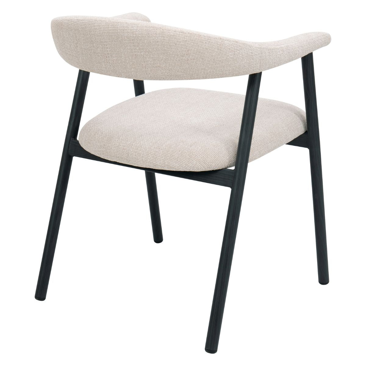 Giga Meubel - Eetkamerstoel Beige|Zwart - Mila - Set van 2