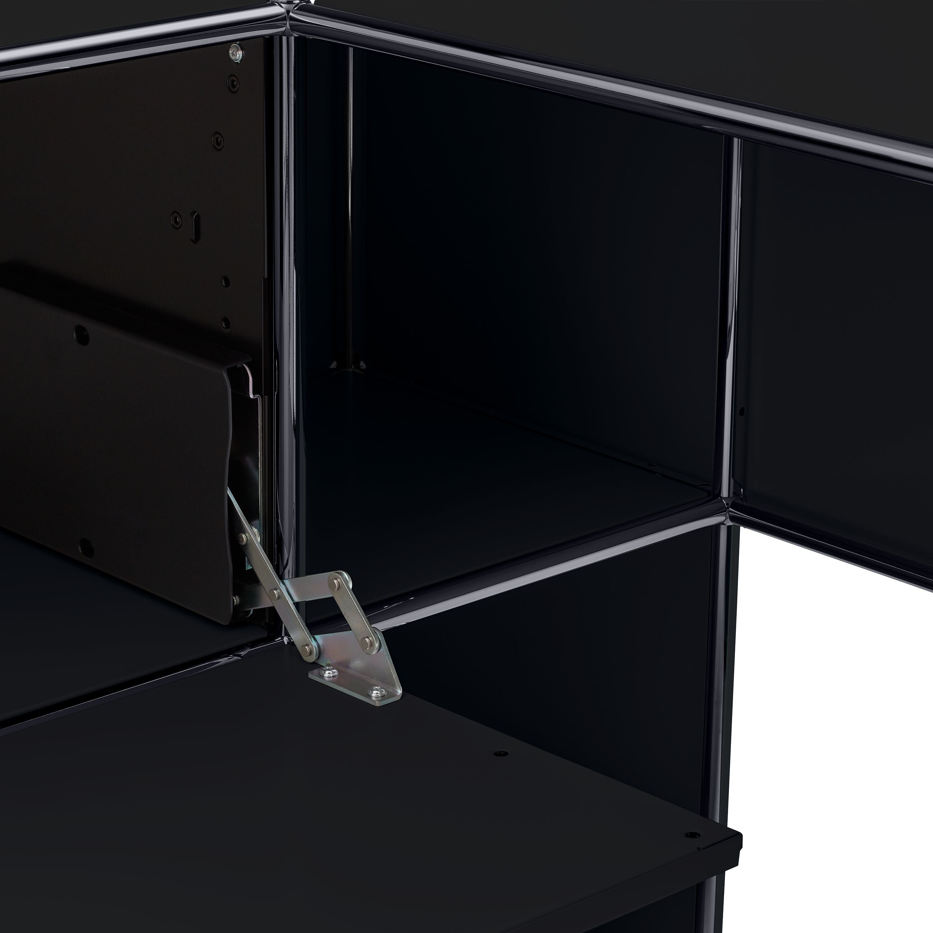 FLEXCUBE Eckschreibtisch - Schwarz / B: 152.0 cm x T: 115.0 cm x H: 80.0 cm