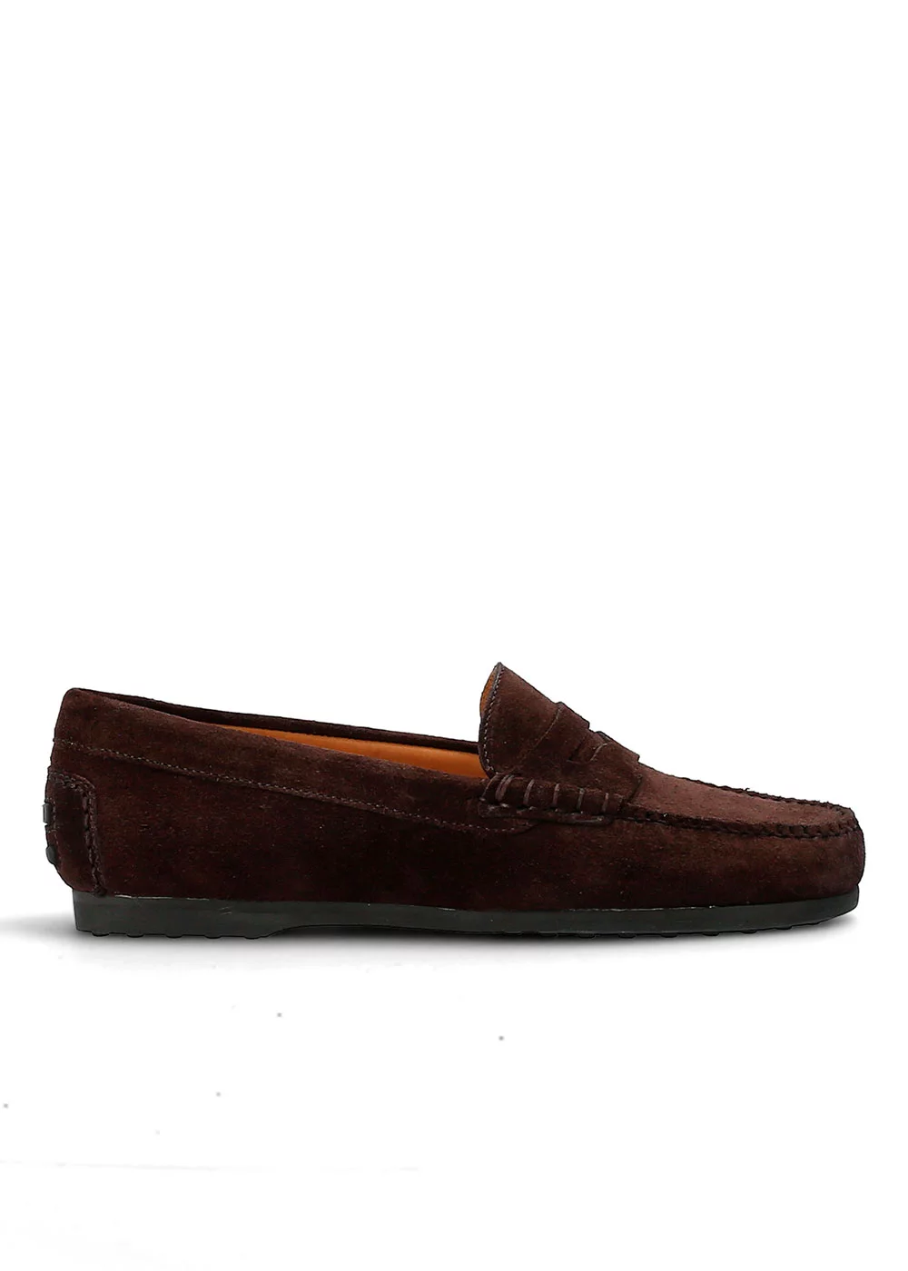 MOCASSIN RUBBER DRIVER MARRON
