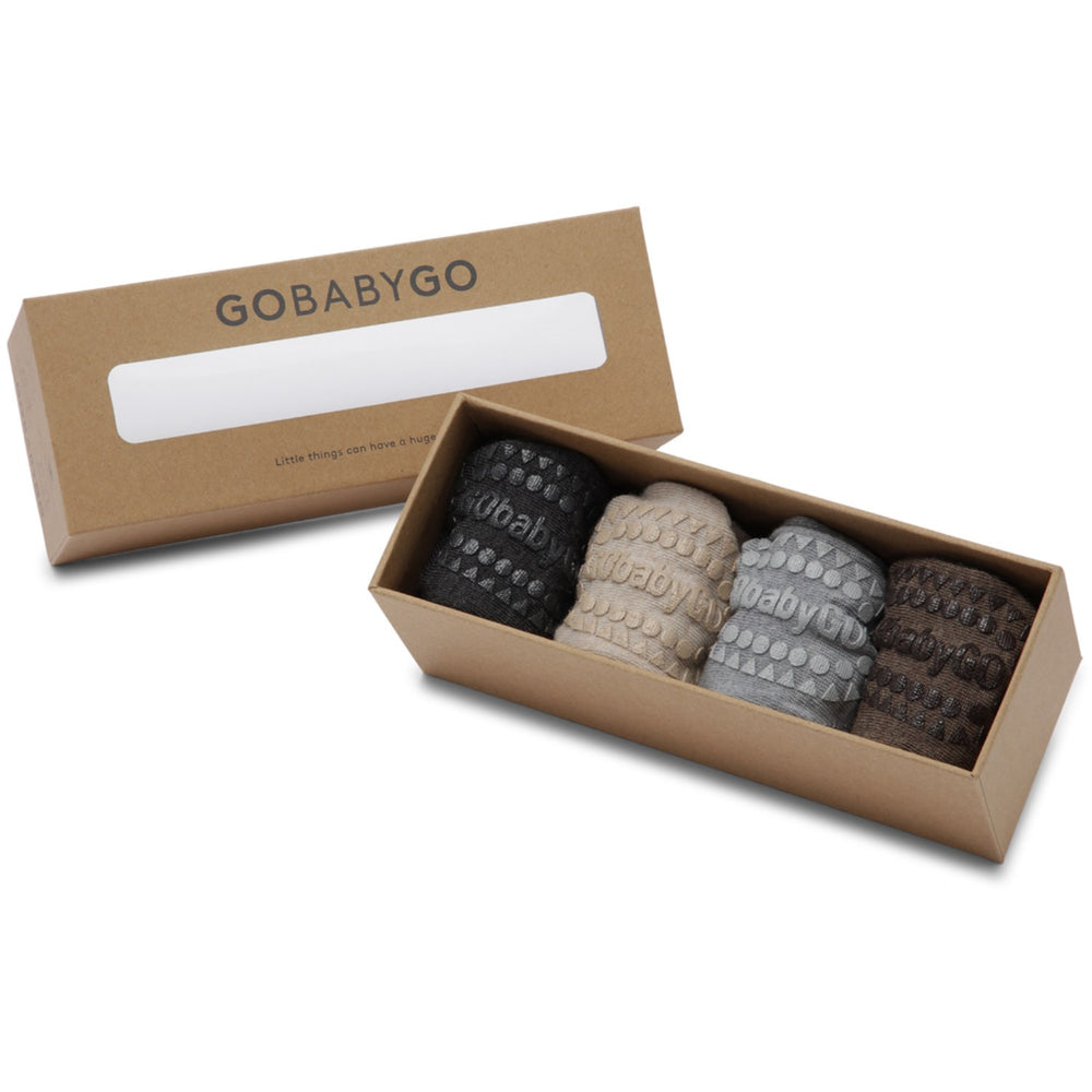 Køb Gobabygo Grey/Green/Brown/Sand Combo Box Uld