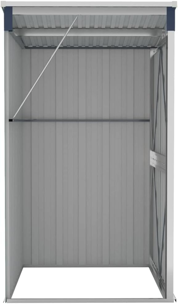 Kangmusi Anbauschuppen Anthrazit 118x100x178 cm Verzinkter Stahl,316219kangmusi