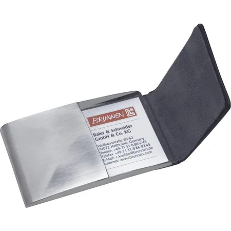 BRUNNEN Visitenkarten-Etui Style Collection, silber, ca. 10 x 6cm