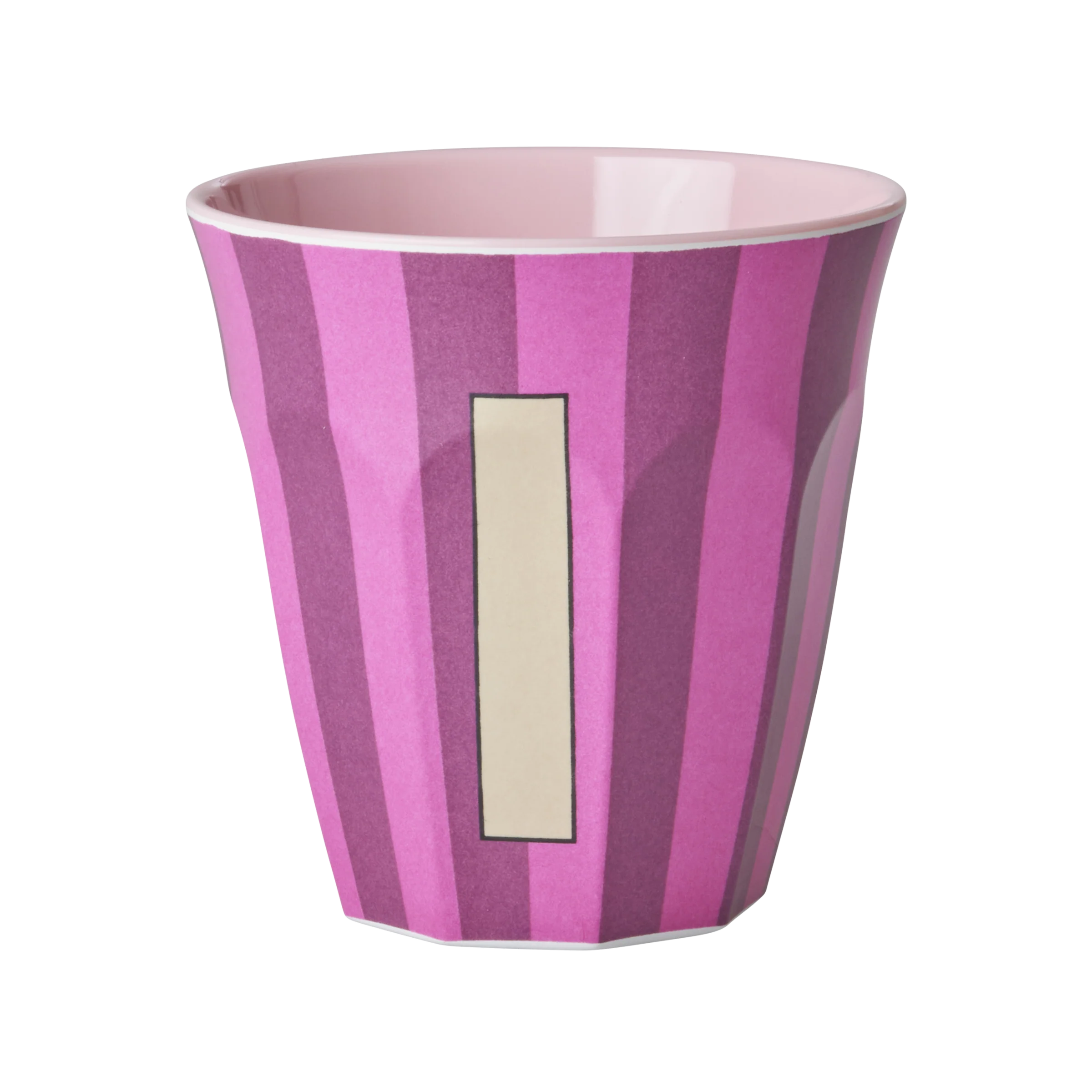 RICE  Melamine Alfabet kop, pink mix - 250 ml.