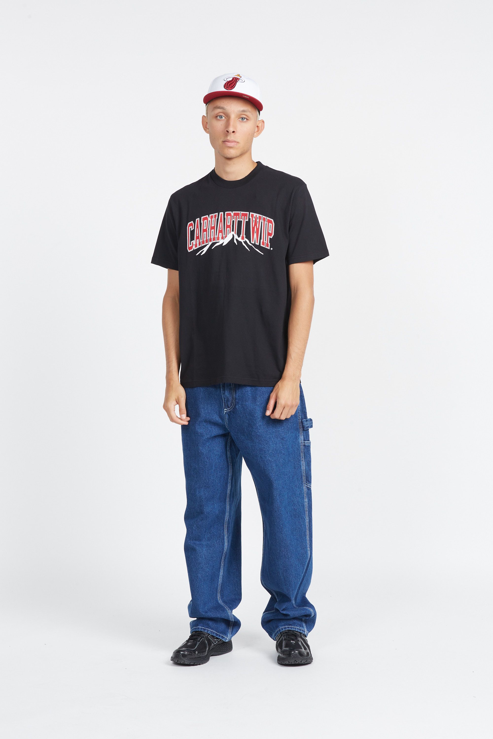 CARHARTT WIP T-shirt S/S Mountain College T-S Noir