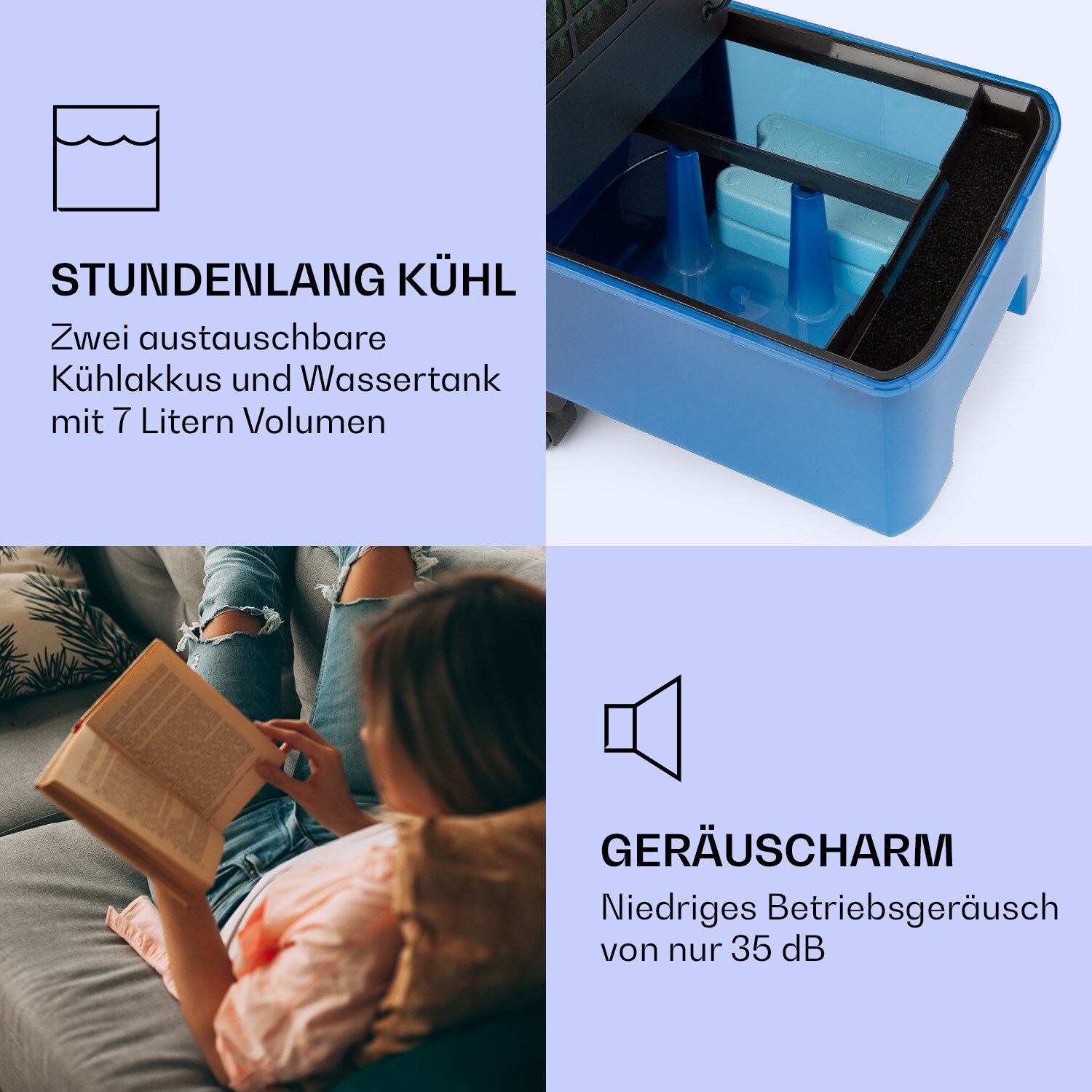 IceWind Plus Smart 4-in-1 Luftkühler Ventilator App-Steuerung