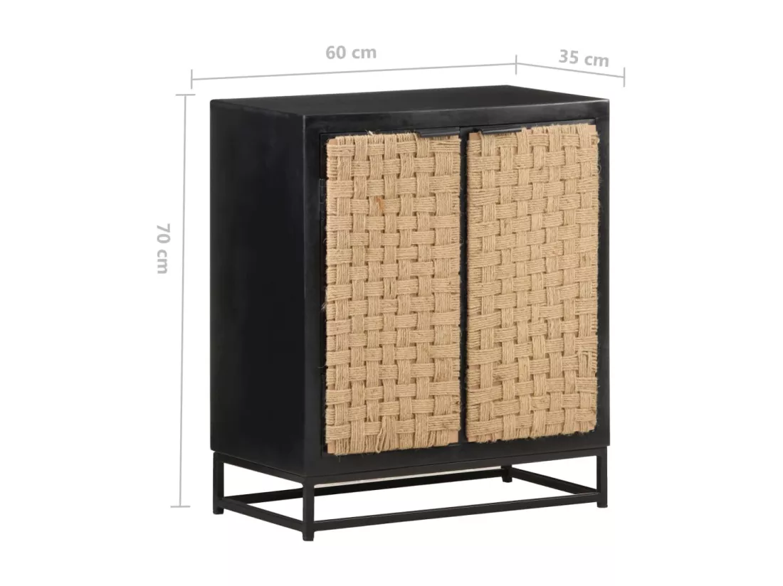 Buffet 60x35x70 cm Bois de manguier massif