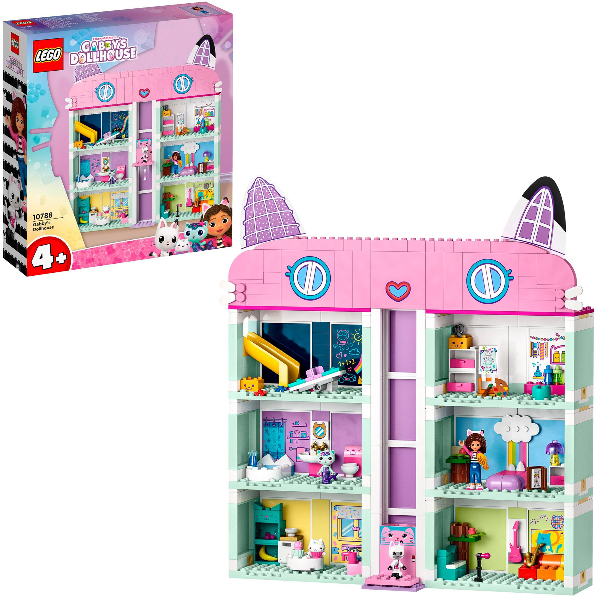 LEGO Konstruktionsspielzeug Gabby's Dollhouse Gabbys Puppenhaus