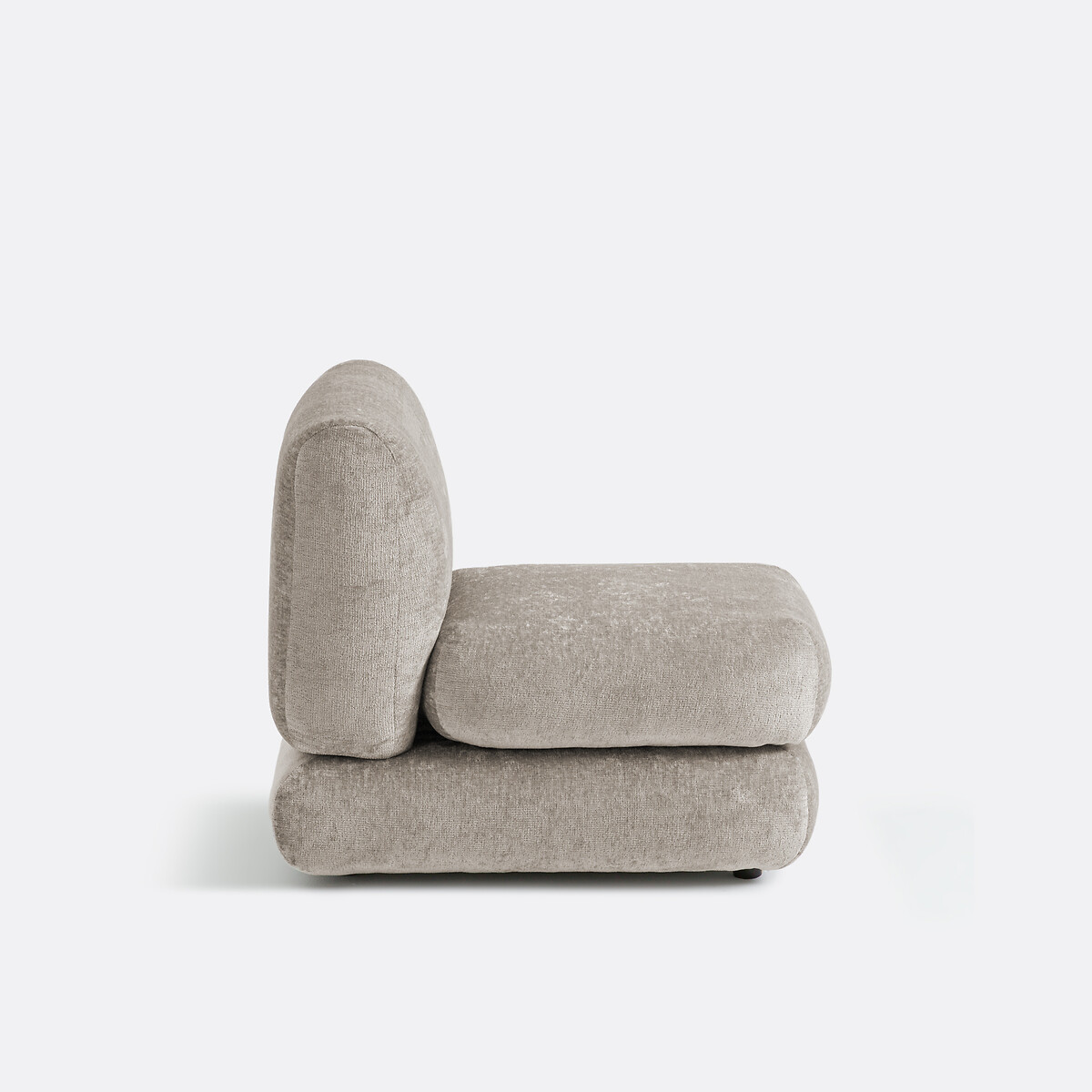 LA REDOUTE INTERIEURS<br>Poltrona modular para lareira, veludo grosso, HOOVER