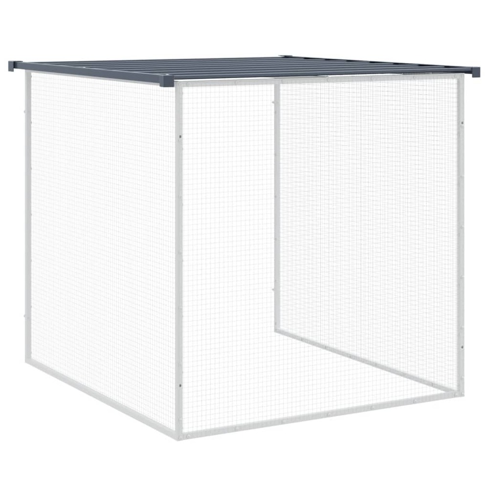Poulailler avec toit anthracite 1003x98x90 cm acier galvanisé