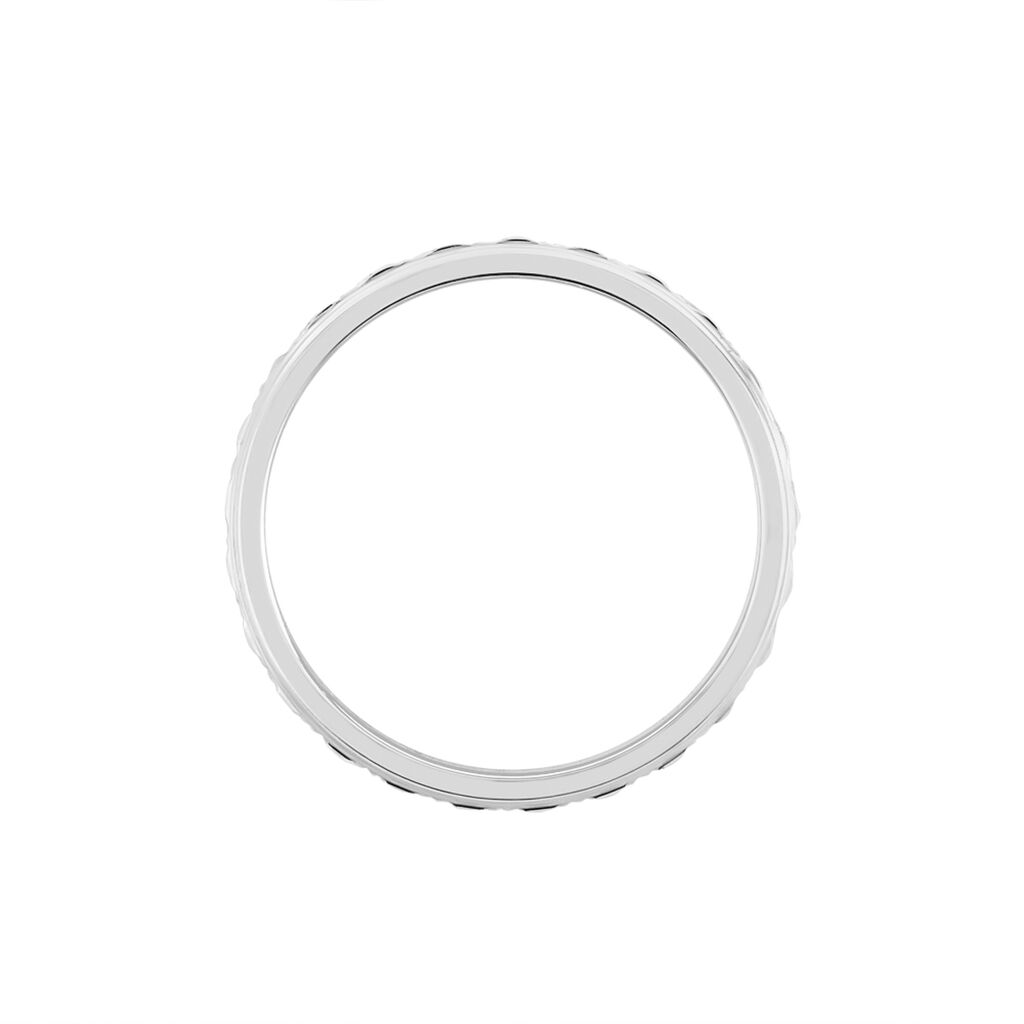 Alliance Laura Diamantee Ruban Plat Or Blanc