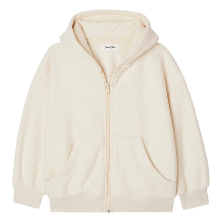 American Vintage Sweat Capuche Zippé Bobypark | Ecru
