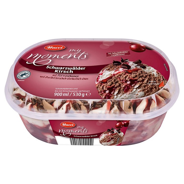 MUCCI My Moments gestrudelt 0,9 l, Schwarzwälder Kirsch