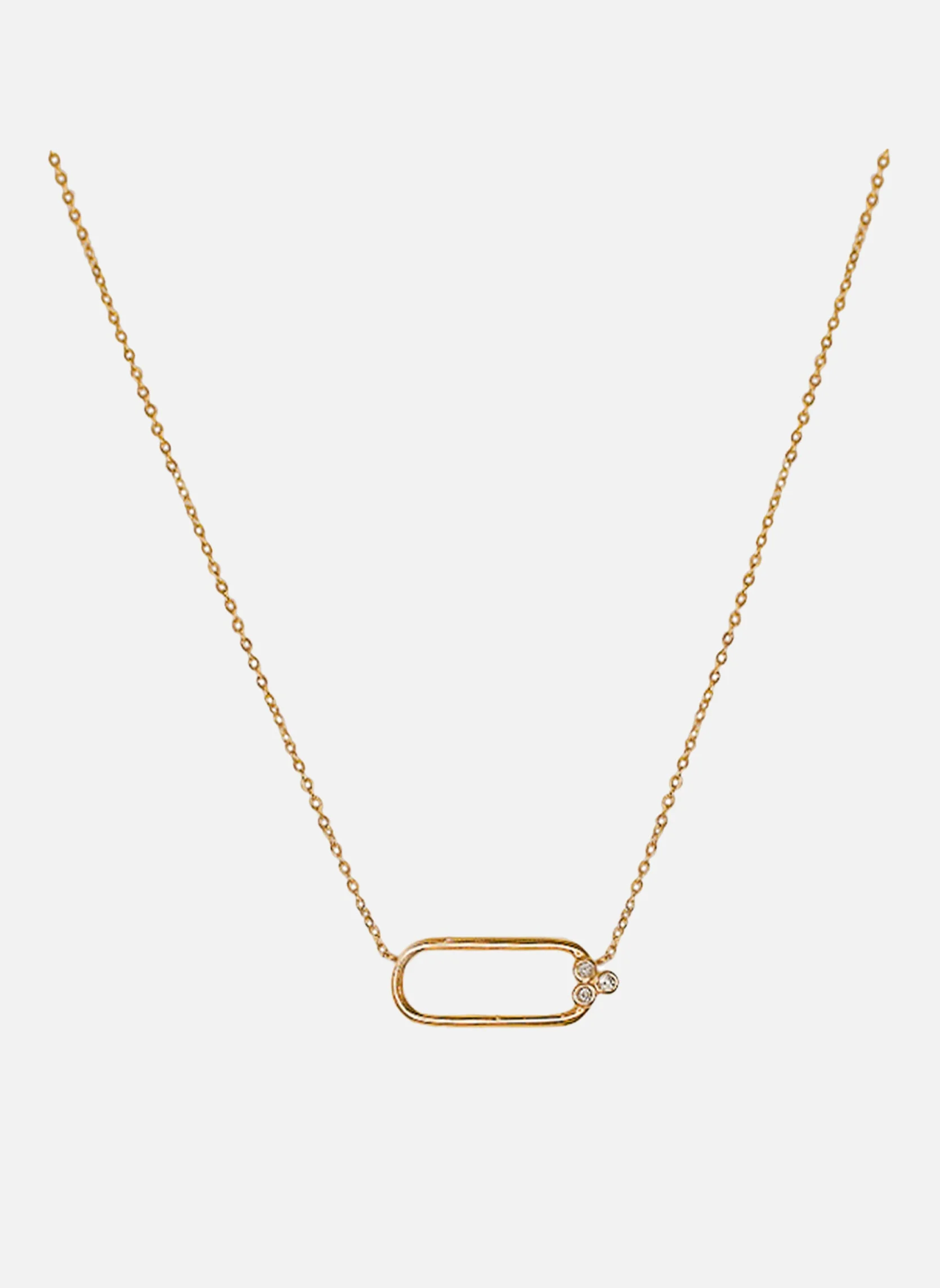 CIRCE - Collier chaîne circé | Blanc