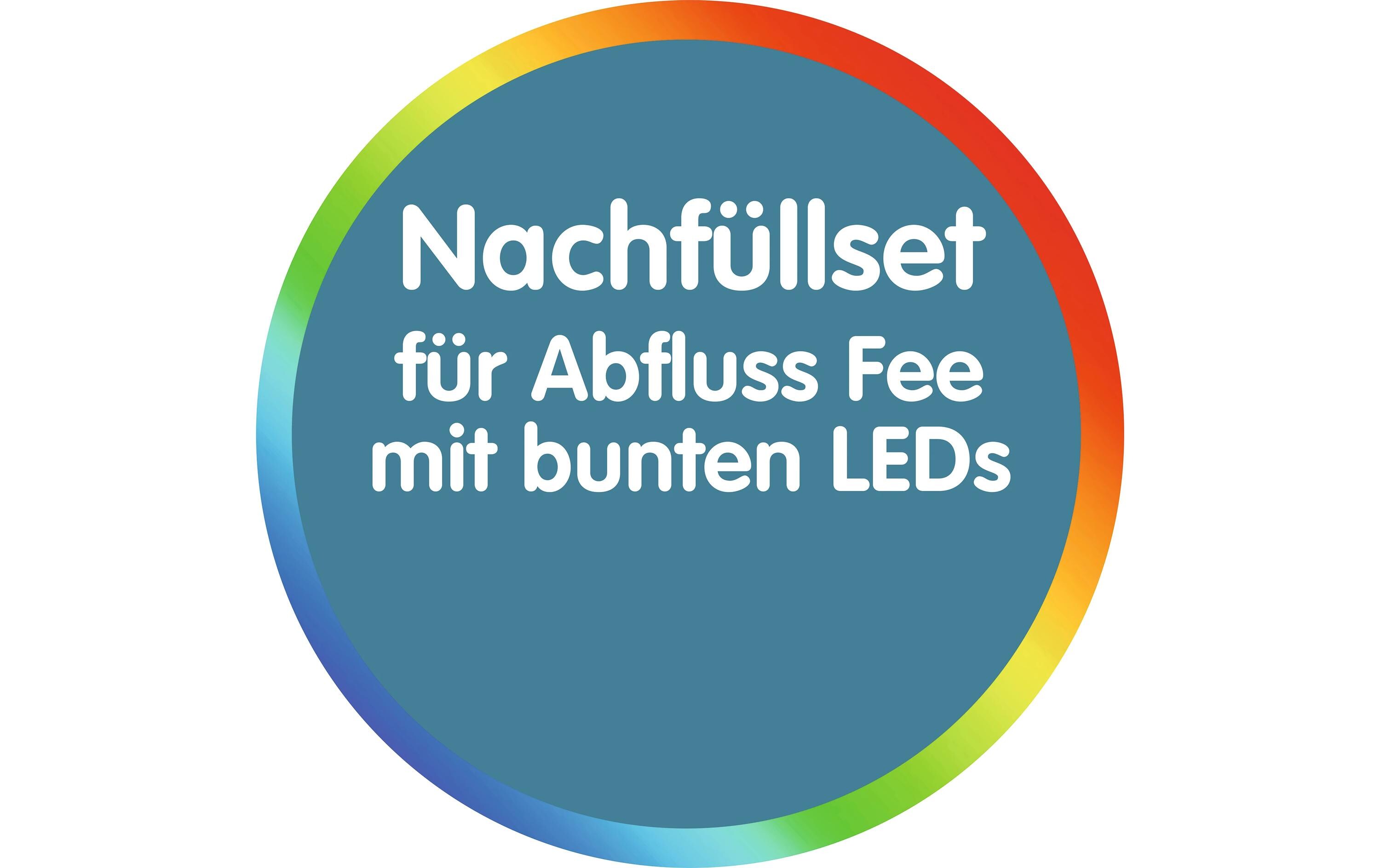 Duftstein Apfel-Zitrone 4 StückNachfüllset für Abfluss-Fee LED-Abflussstopfen