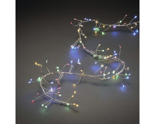 Konstsmide Micro LED-lichtsnoer 2,7 m + 5 m snoer, veelkleurige lichtkleur