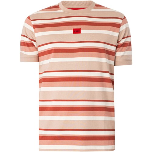 BOSS - Camiseta Diragolino Rosa