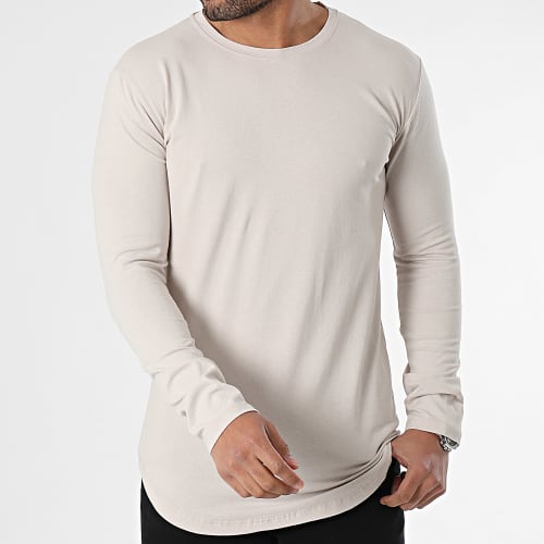 Tee Shirt Manches Longues Beige