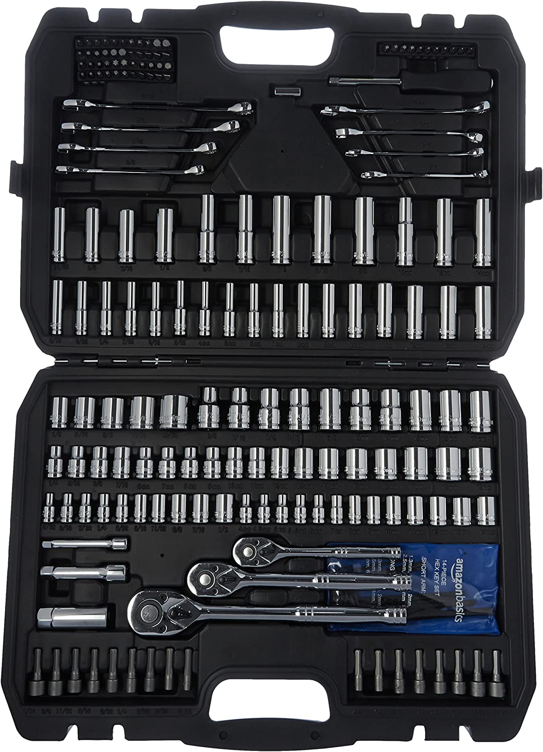 Basics Mechanic Tool Kit and Socket Set With Case - Set of 123