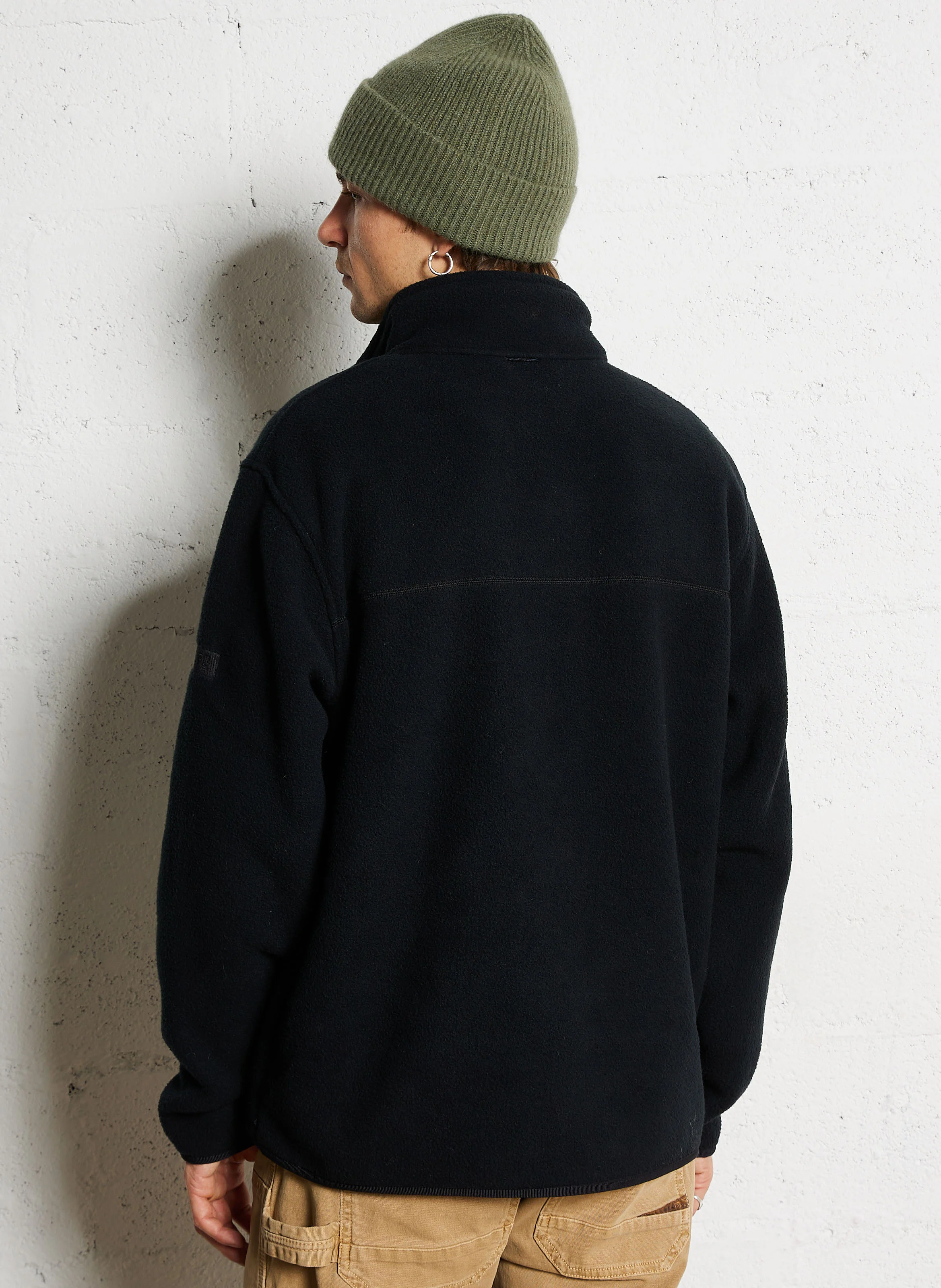 Polaire en sherpa| Noir