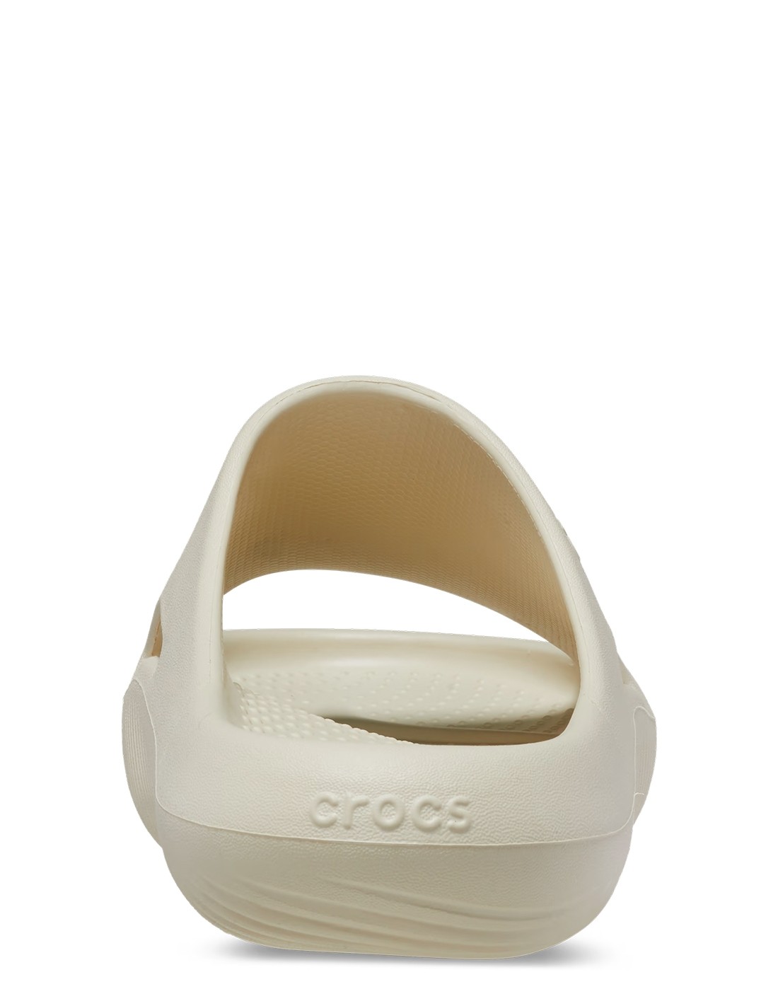 crocs claquettes femme mellow slide blanc cassé