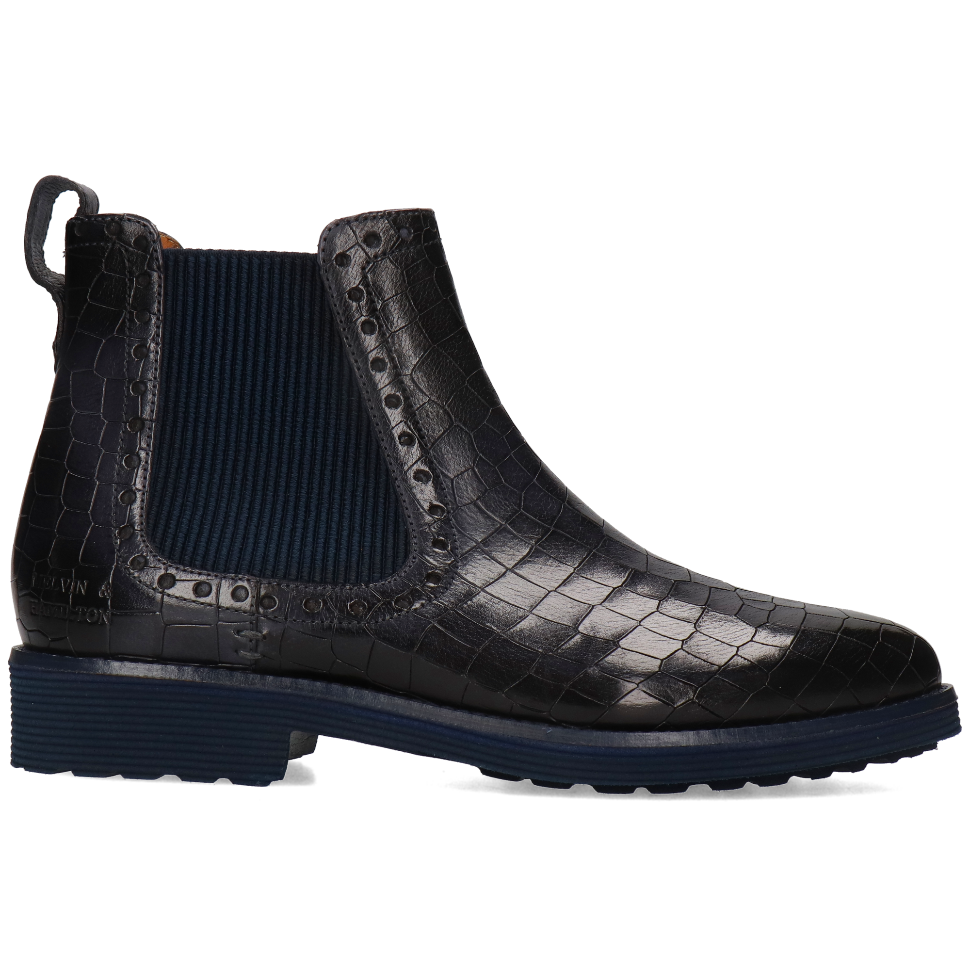SELINA 42 - Bottines à talon plat | Bleu