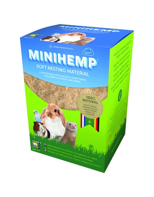 Hempflax Mini Hemp Soft Nestmateriaal - Kooi Accessoire - 50 g