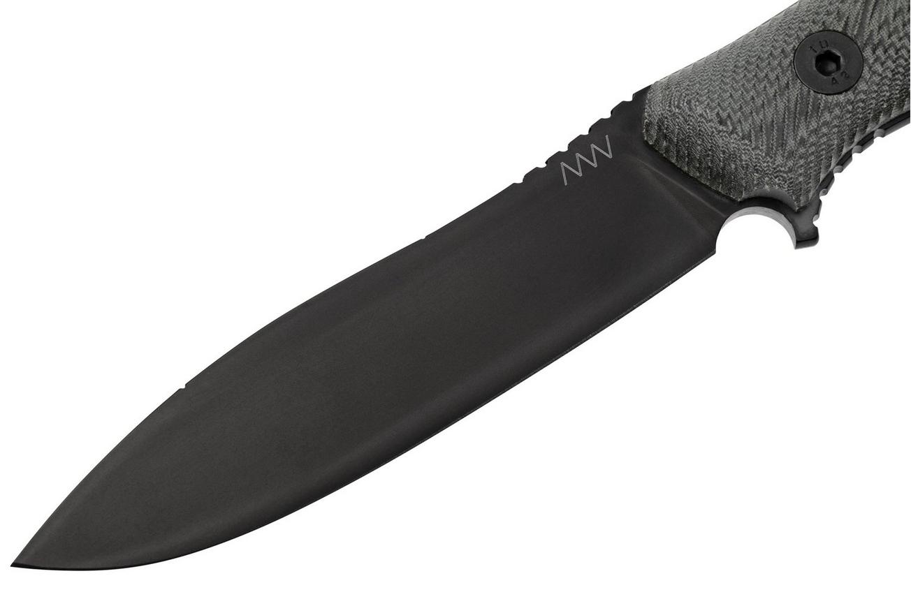 ANV Knives M25 Sleipner DLC, Black Micarta, vaststaand mes