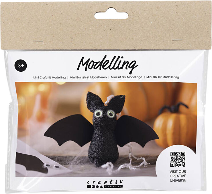 Creativ Company Mini DIY Kit Modellering, Flagermus
