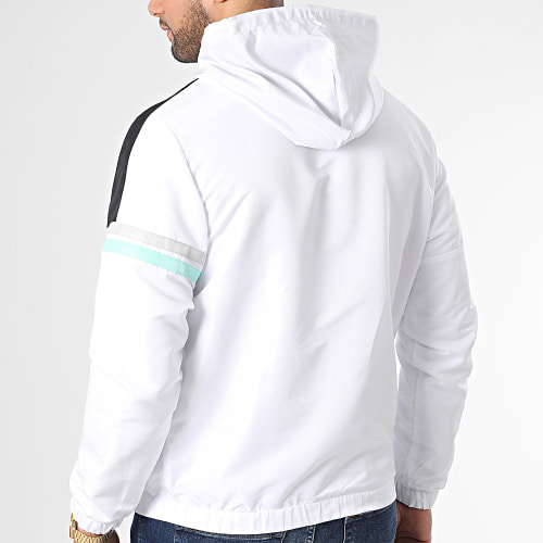 Veste Capuche Col Zippé Jura 39970 Blanc