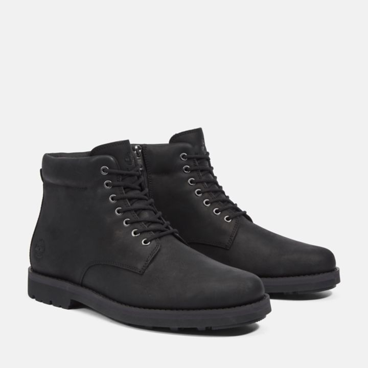 Bota Alden Brook com zíper lateral para homens na cor preta.