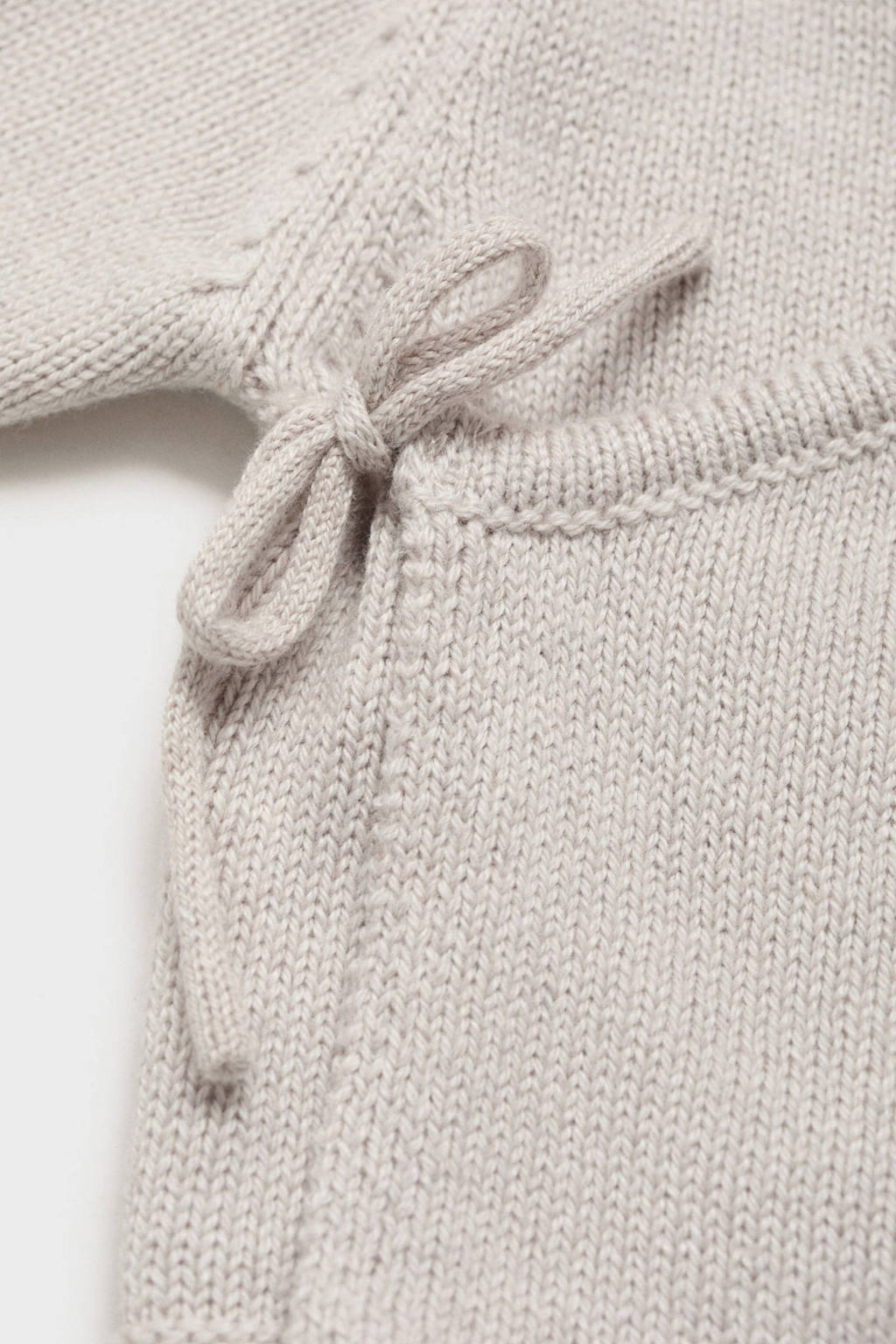 Mango Kids longsleeve + broek + muts beige