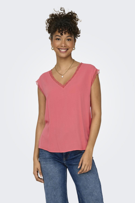 Only roze dames t-shirt