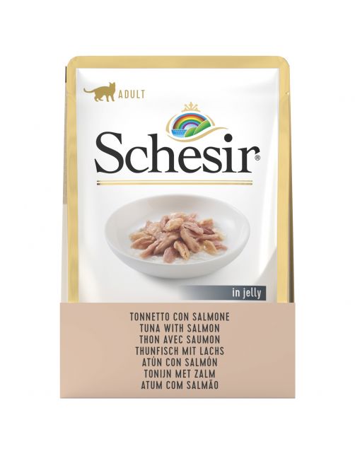 Schesir Cat Maaltijdzakjes Adult In Gelei 85 g - Kattenvoer