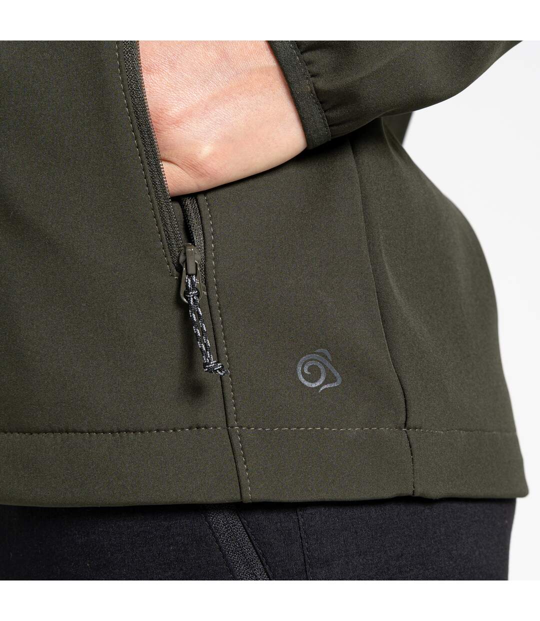Craghoppers - Veste softshell EXPERT BASECAMP - Femme (Vert kaki) - UTPC4527