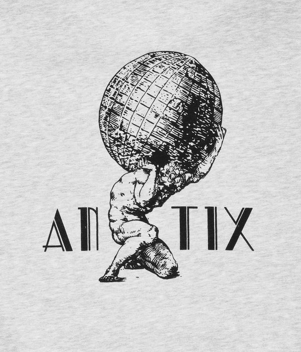 Antix Globos Zip-Hoodie (white heather)
