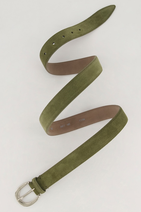 Gürtel, Suede, Velourslederoptik, Metallic-Schließe