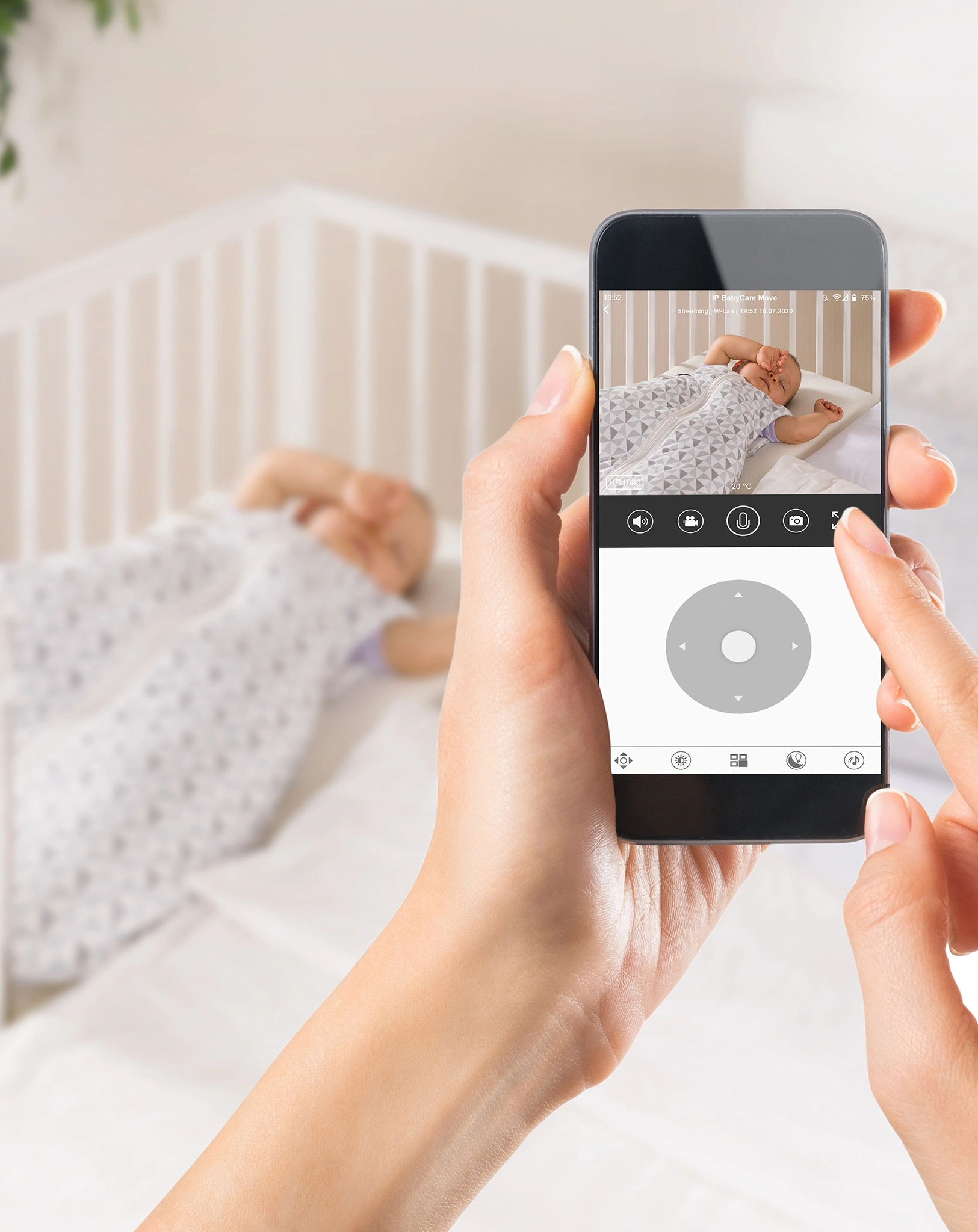 Babyphone IP BABY CAM MOVE mit Kamera