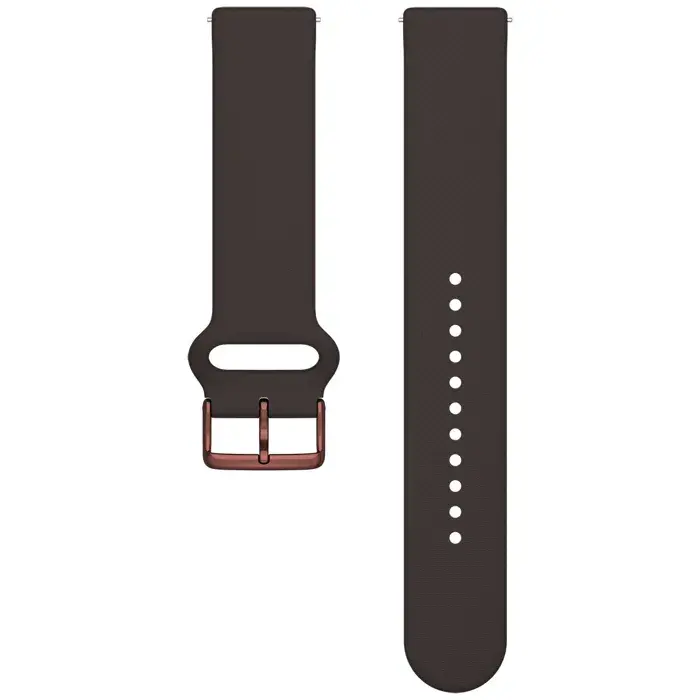 Polar Polsband Ignite/Unite/Pacer 20mm Siliconen Bruin S-L T