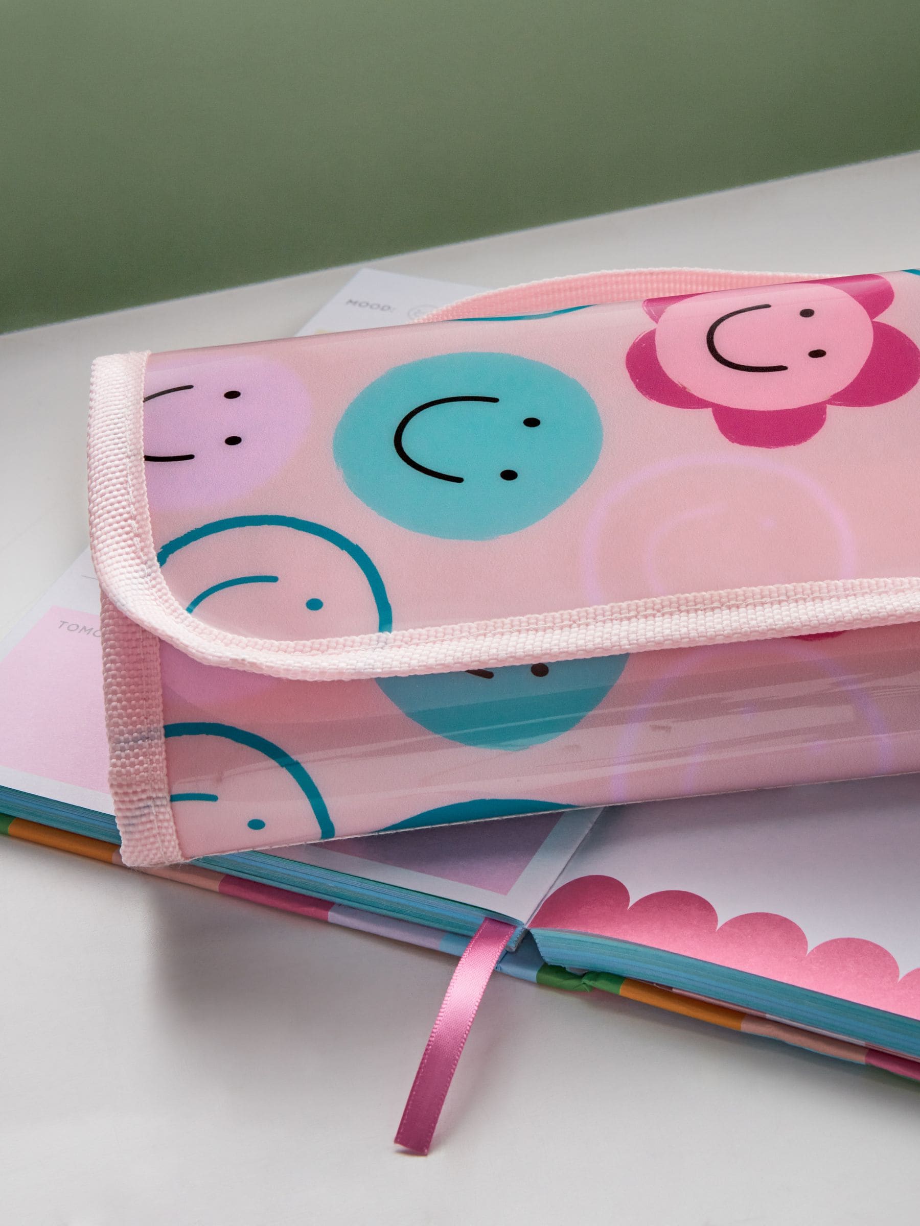 Smiley gevulde opvouwbare etui