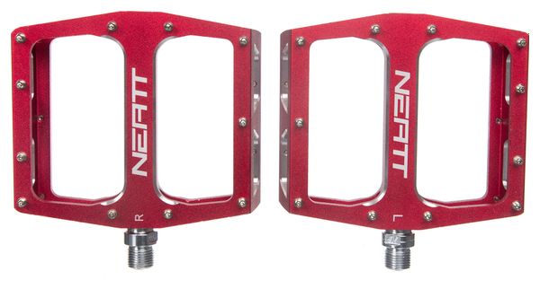 Paire de Pédales Plates Neatt Attack V2 XL 11 Picots Rouge