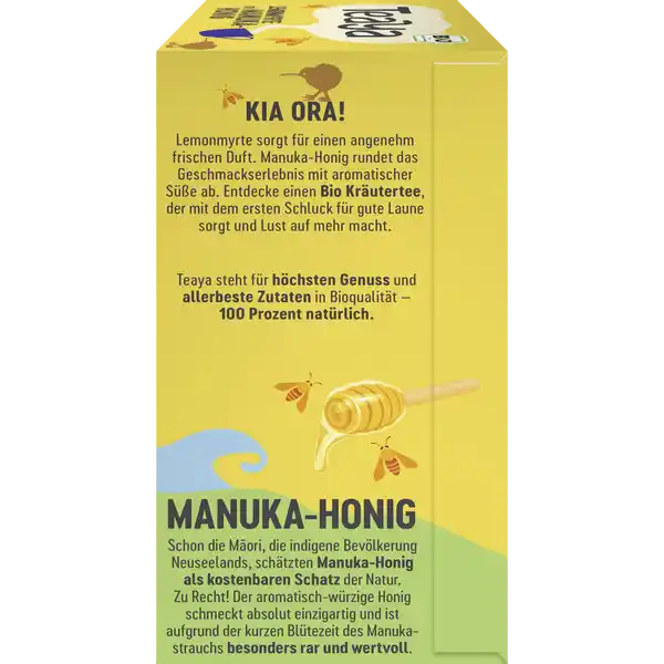 Bio Lemonmyrte mit Manuka-Honig - Neuseeland Kräutertee
