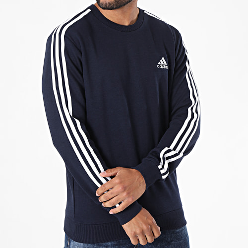 Sweat Crewneck A Bandes 3 Stripes GK9079 Bleu Marine
