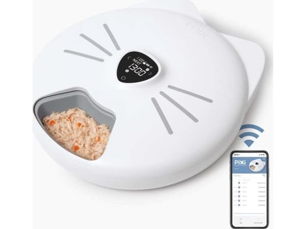 Pixi Smart 6-måltidsmater Automatisk kattemater 32 x 34,5 x 9,2 cm