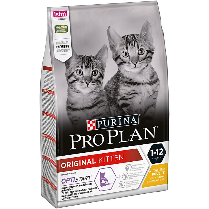 Croquettes pour chaton Pro Plan Original Kittten Optistart riche en poulet 3kg