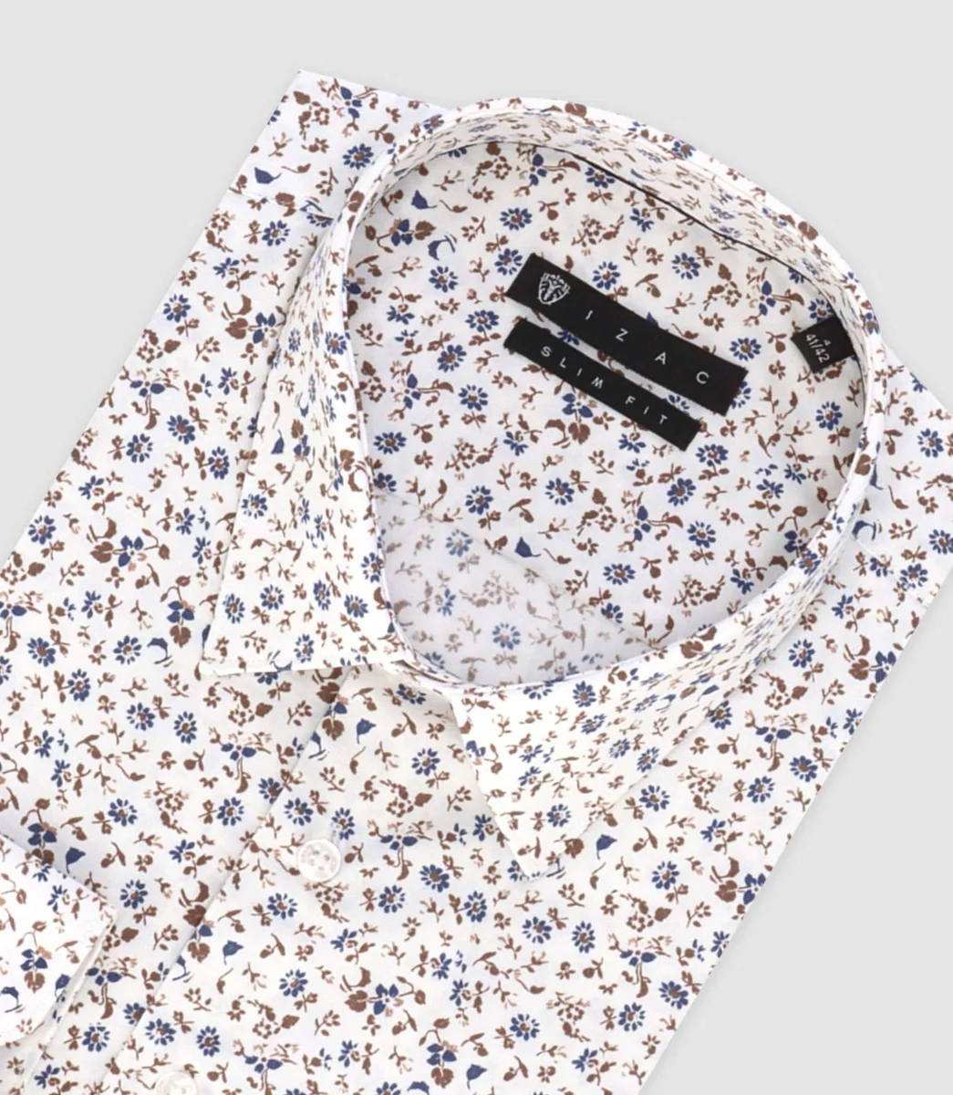 Chemise ville marron 