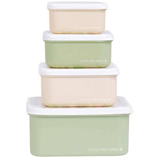 A little lovely company lunchbox set - blossom - 4st