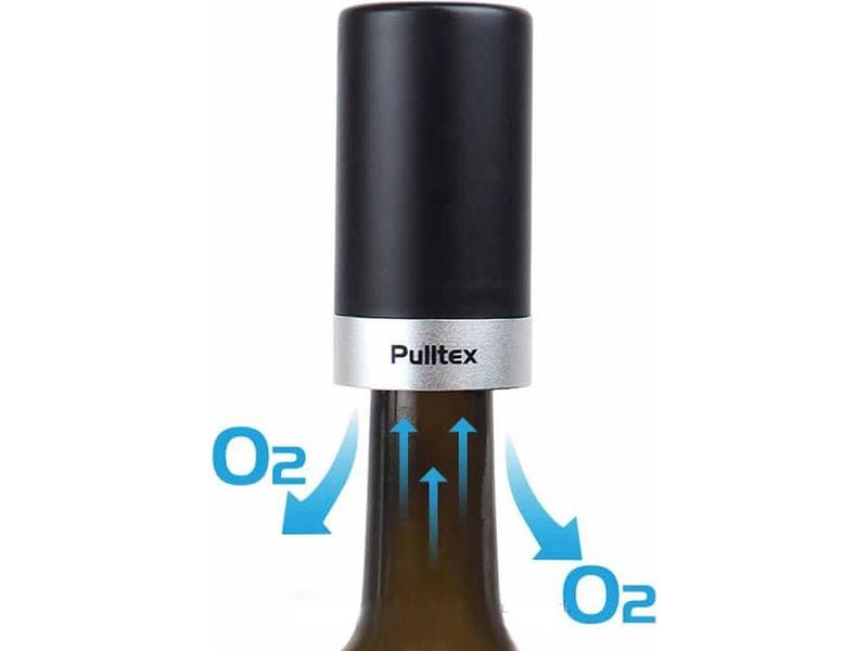Pulltex Weinflaschenverschluss VACUUM WINE SAVER Schwarz Weinverschluss