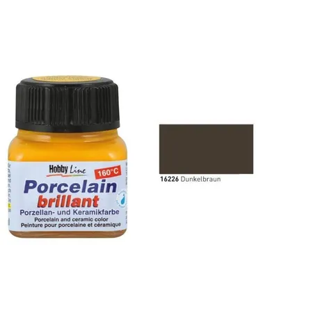 KREUL Glass & Porcelain Classic, dunkelbraun, 20 ml